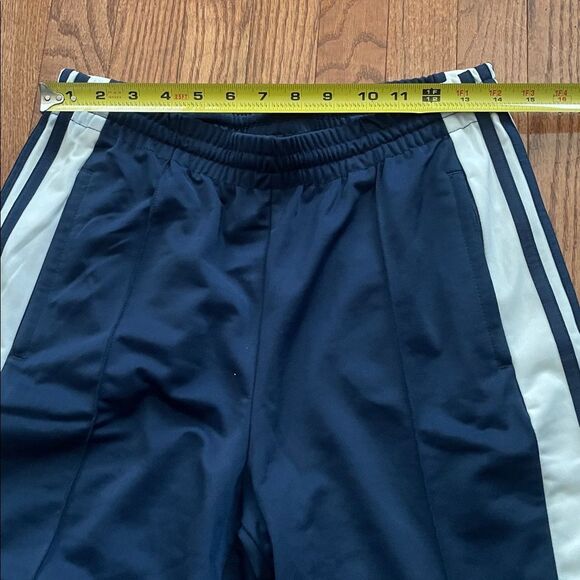 Adidas Navy Blue with White Stripes Track Tear-away Pants Men’s Sz Small - Picture 5 of 14